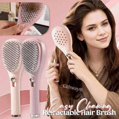 Easy-Cleaning Retractable Massage Hair Brush