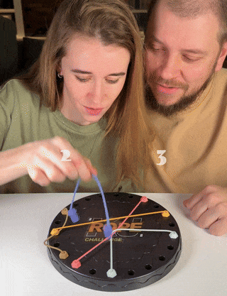 Brain Teasing Rope Puzzle Game | Multi-Level Logic Board for Kids & Families | Educational String Challenge for Home & Travel (Age 3+)