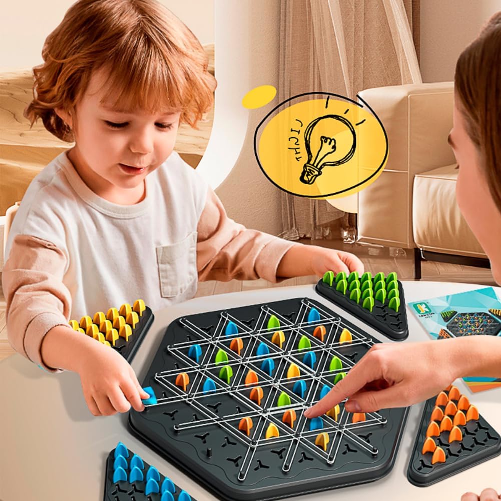 (70% OFF) Triangle shape rubber game!! 2-4 player game (NEWLY LAUNCHED) - Boost Cognitive Skills & Fun for Kids and adults
