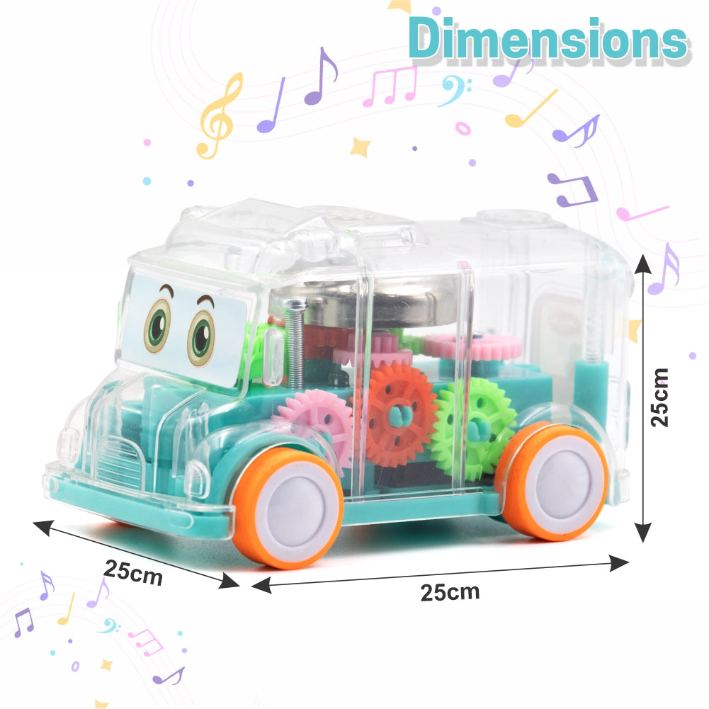 Transparent colorful Gear Bus for Kids (BUY 1 GET 1 FREE)