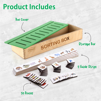 Chanak's Wooden Sorting Box For Kids