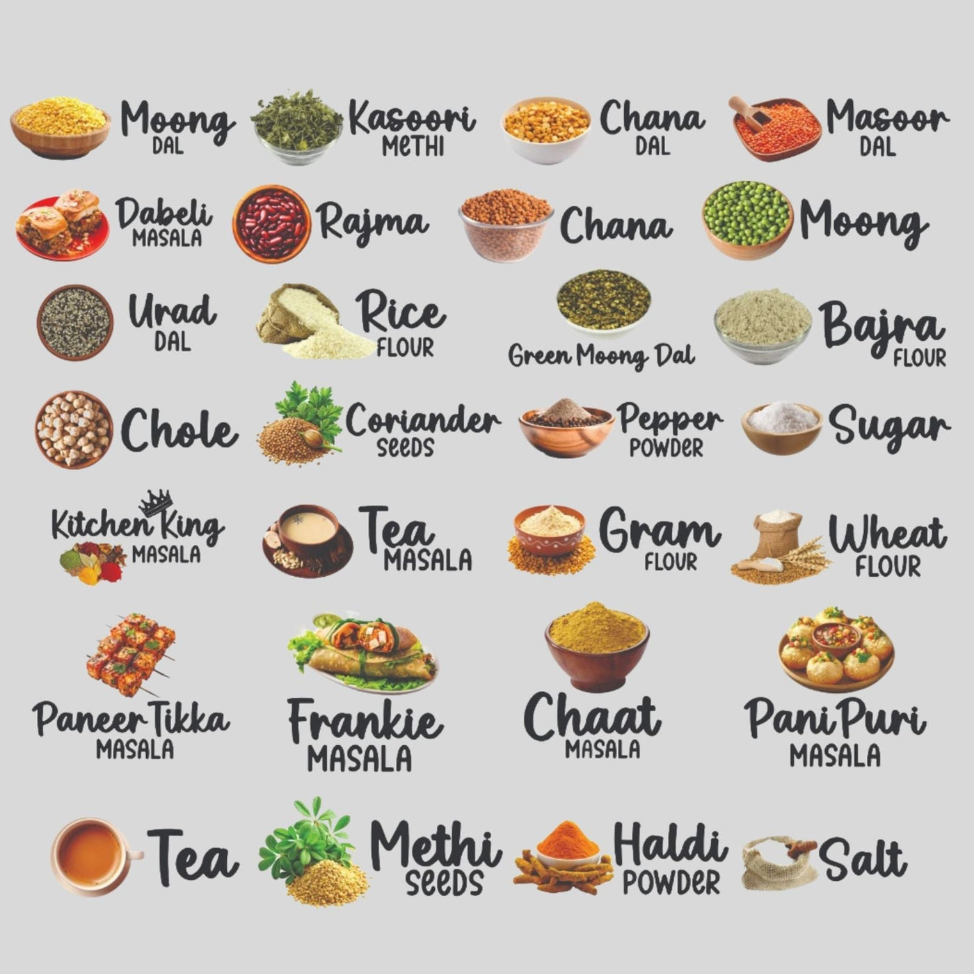 3D Kitchen Label Stickers