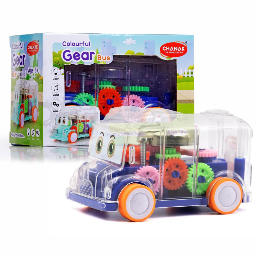 Transparent colorful Gear Bus for Kids (BUY 1 GET 1 FREE)