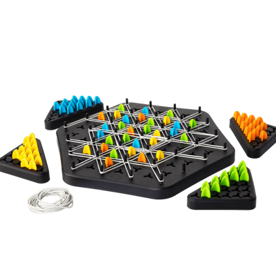 (70% OFF) Triangle shape rubber game!! 2-4 player game (NEWLY LAUNCHED) - Boost Cognitive Skills & Fun for Kids and adults